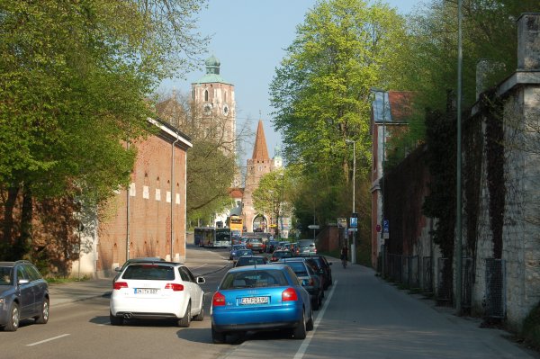 Blick Richtung Kreuztor und Münster