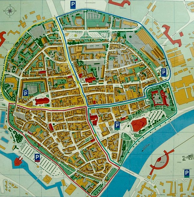 Ausschnitt aus einem Altstadtplan