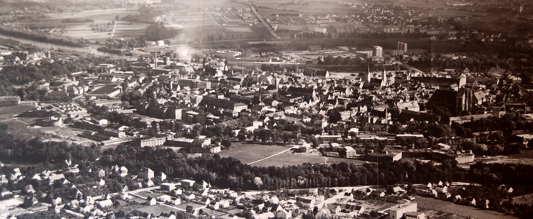 Die Stadt in der Nachkriegszeit - Blick von Norden